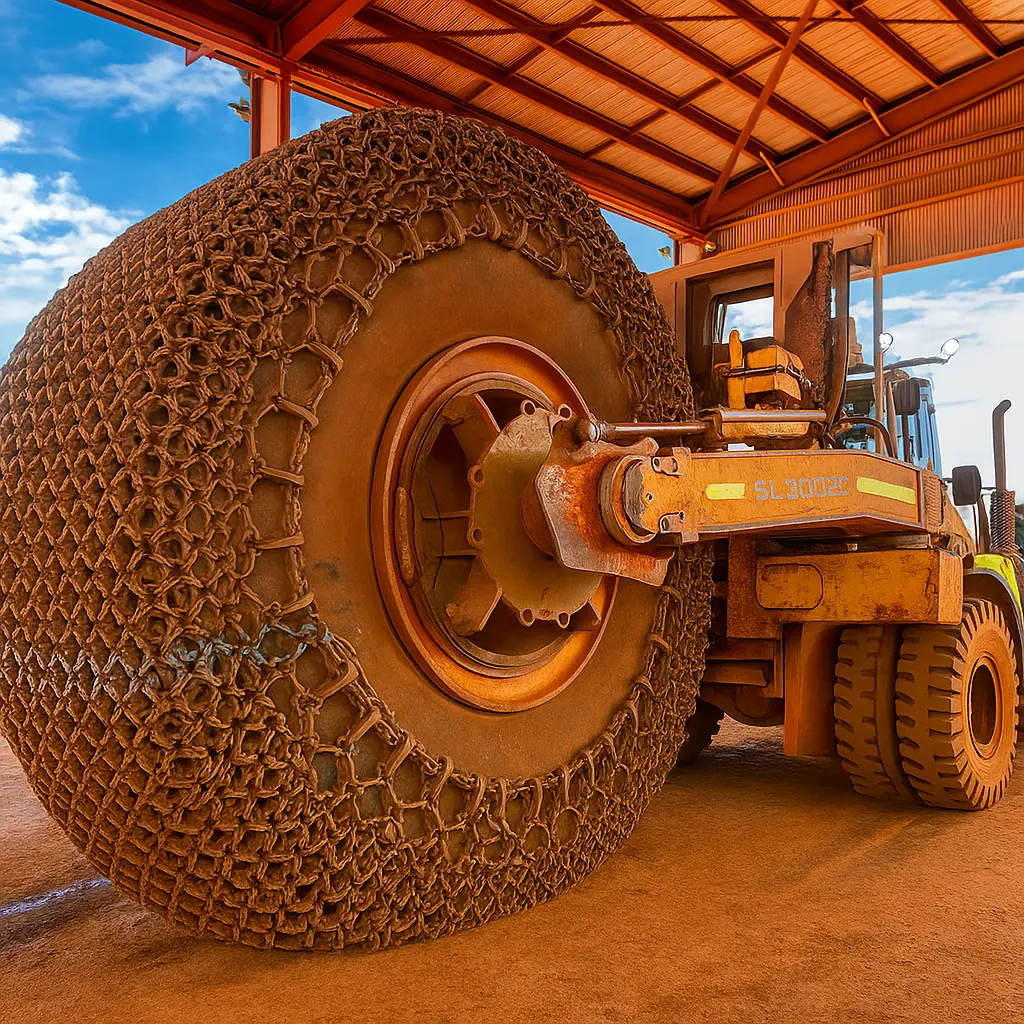 Tyre Chain Spindle System